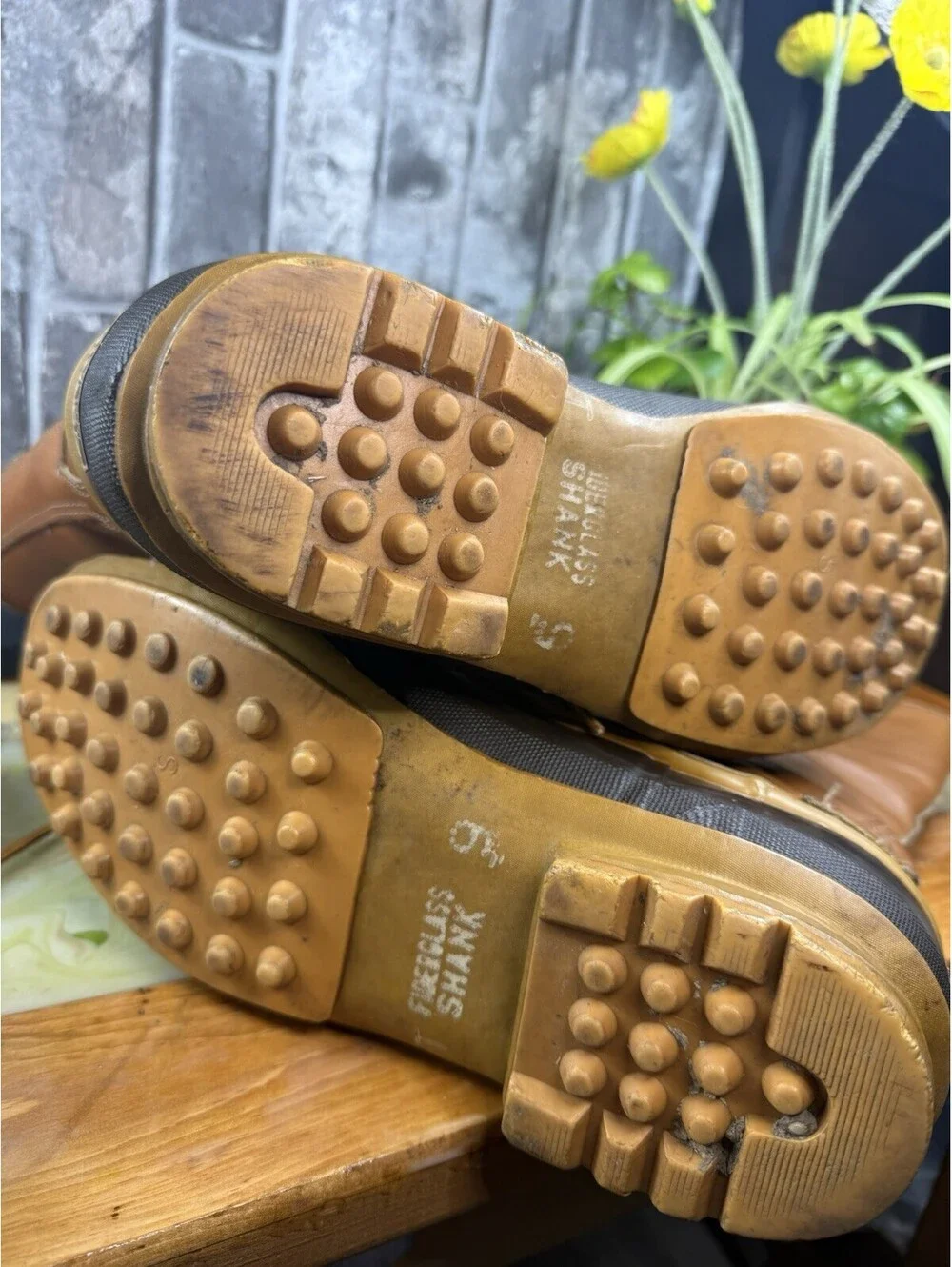 Vintage LaCrosse Made in USA Leather Hunting / Duck Boots men 9